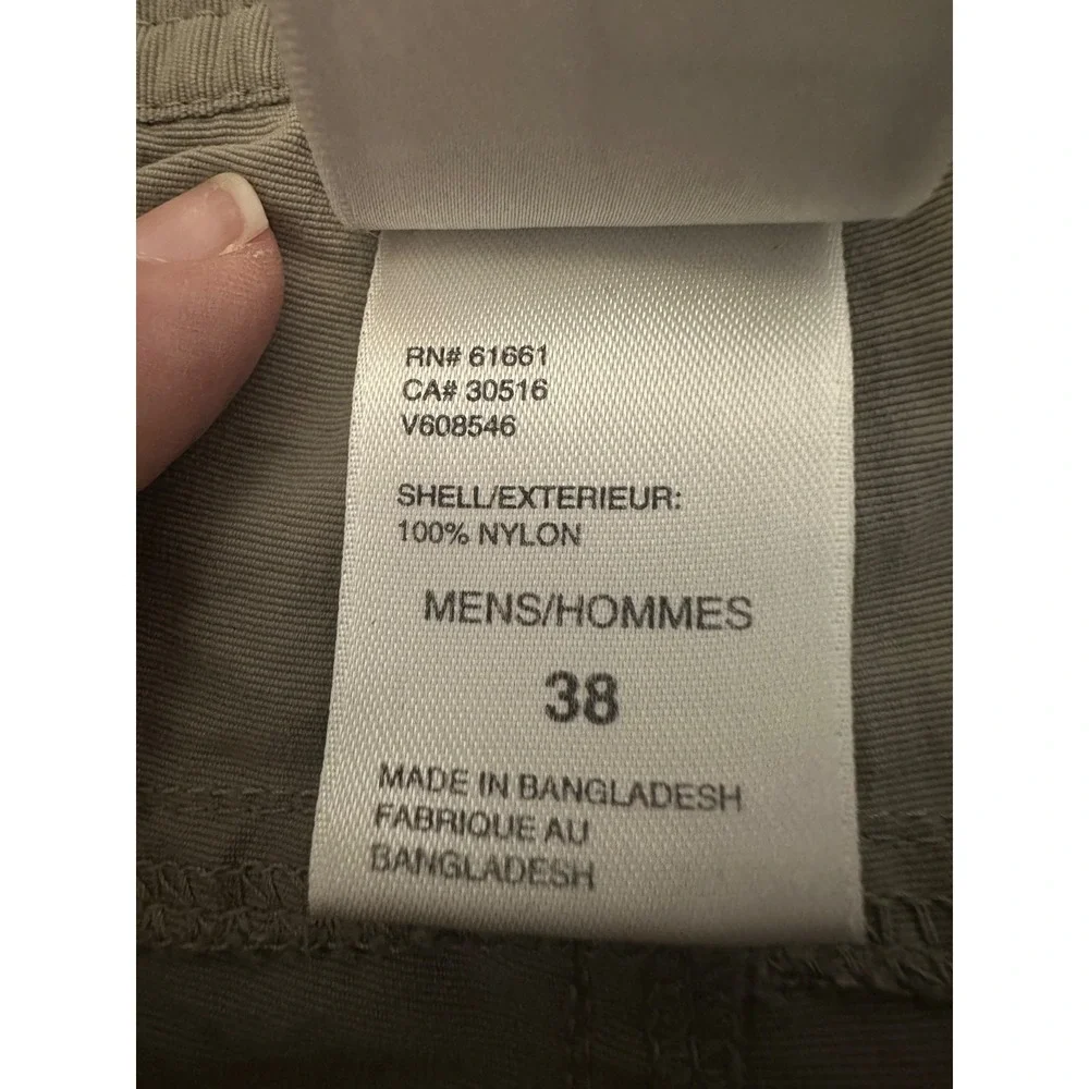 the north‎ face khaki cargo pants nylon outdoor 38x31